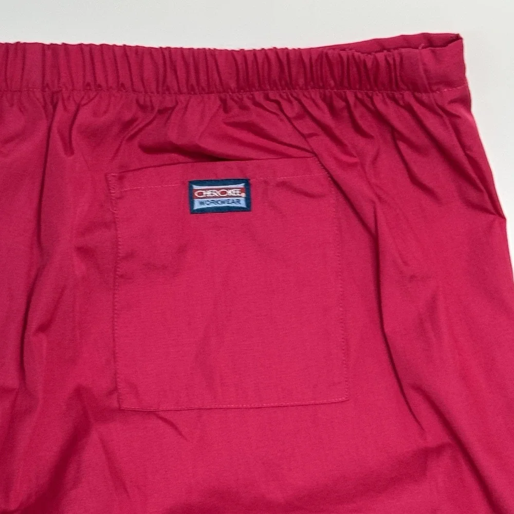 Cherokee Scrubs Pants Pink Womens 2XL Drawstring Raspberry‎ 4101 Modern Classic